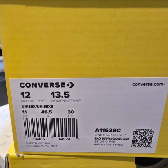 Converse x GOLF le FLEUR One Star Slip Pro Shoes Slip-On BLACK MENS SIZE 12 NEW - Picture 9 of 9